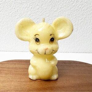 Vintage Kitschy Mouse Candle 3”